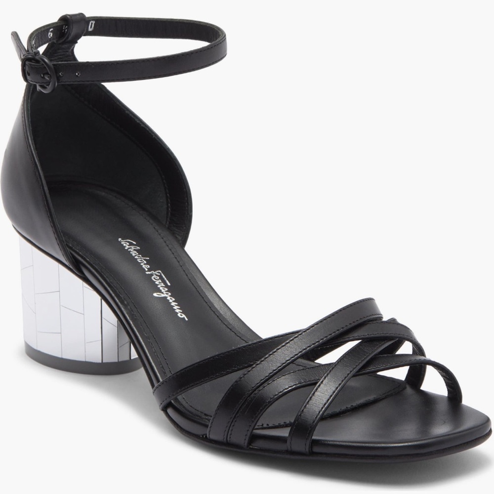 NEW Ferragamo Floral 55m Sandal